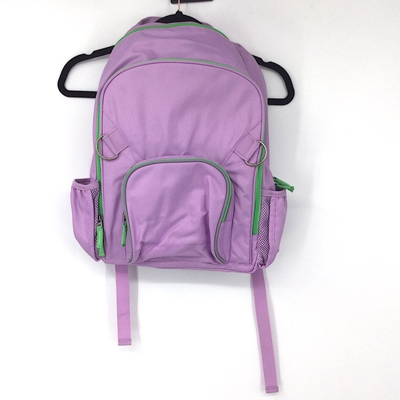 large purple backpack